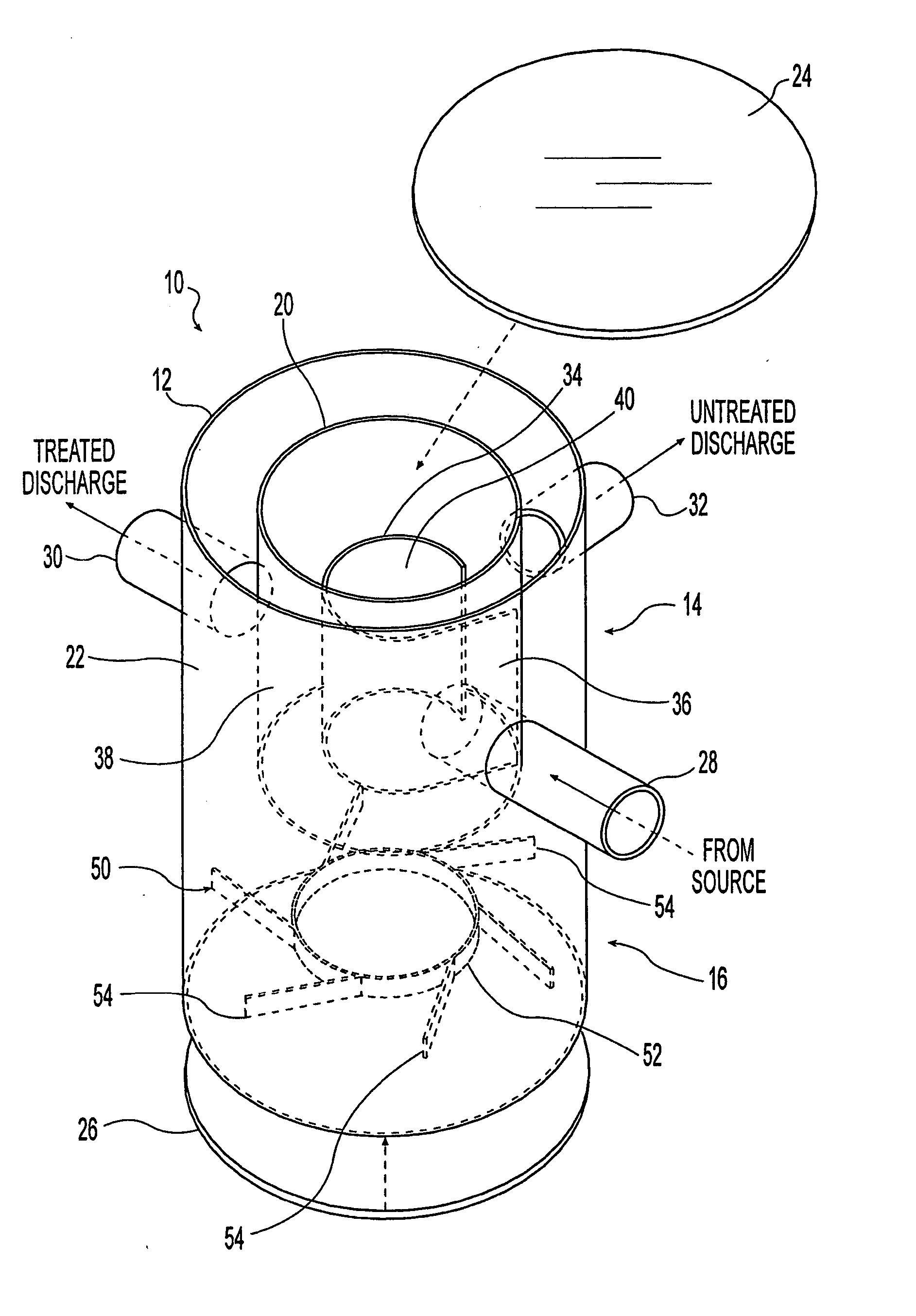 Storm water runoff treatment system