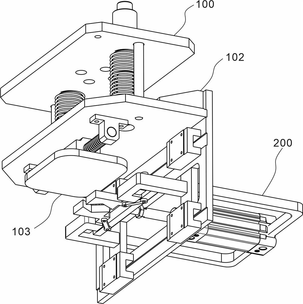 Workpiece clamping and fixing device