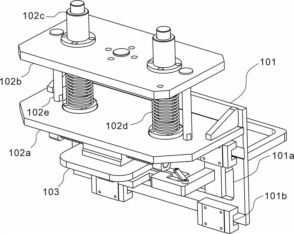 Workpiece clamping and fixing device