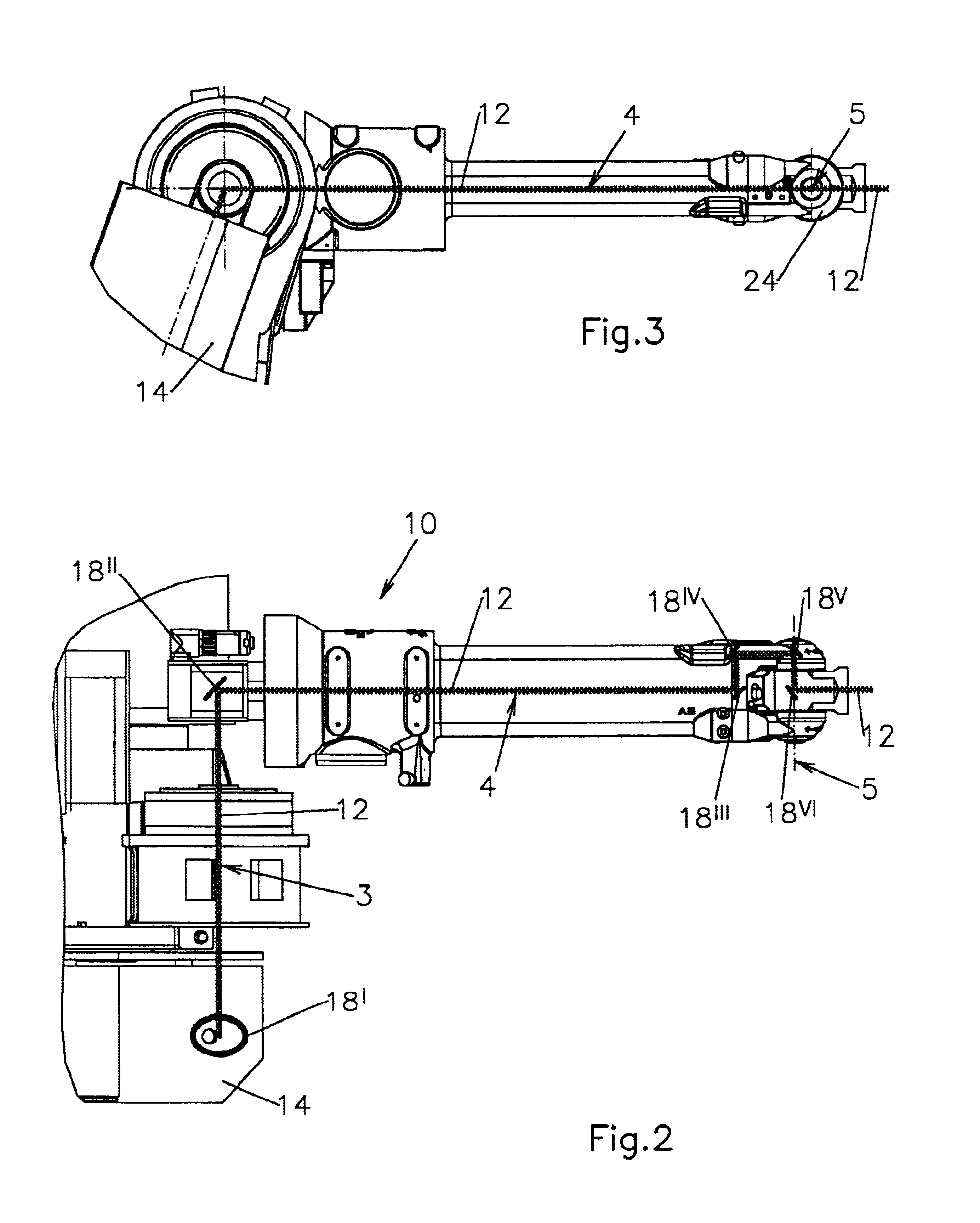 Buckling arm robot