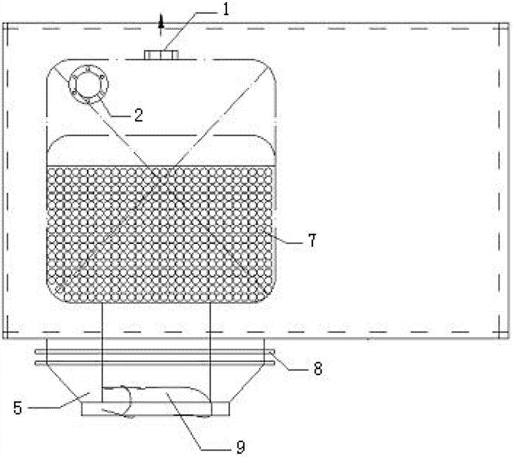 Low-noise sea chest