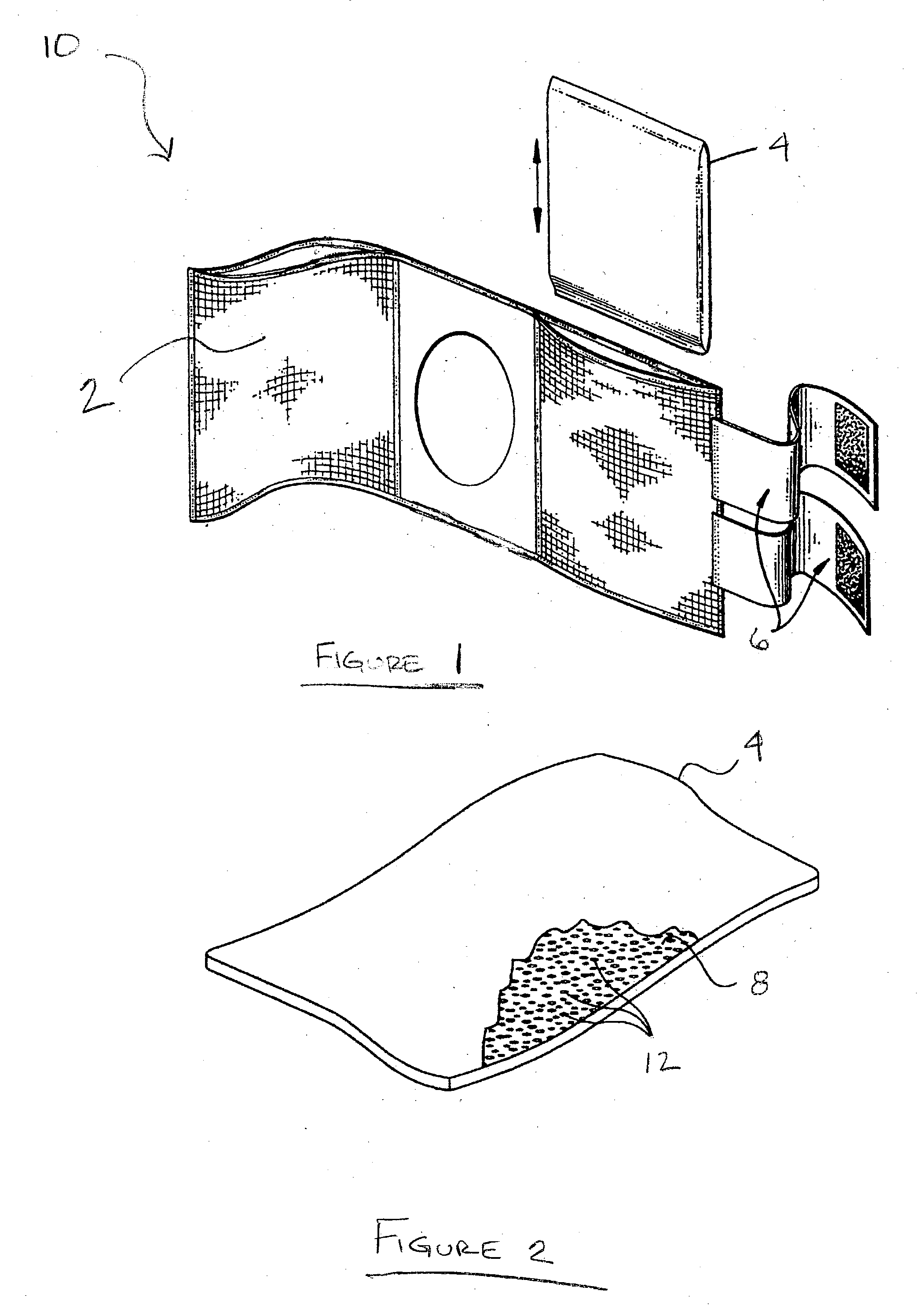 Portable cooling or heating device for applying cryotherapy