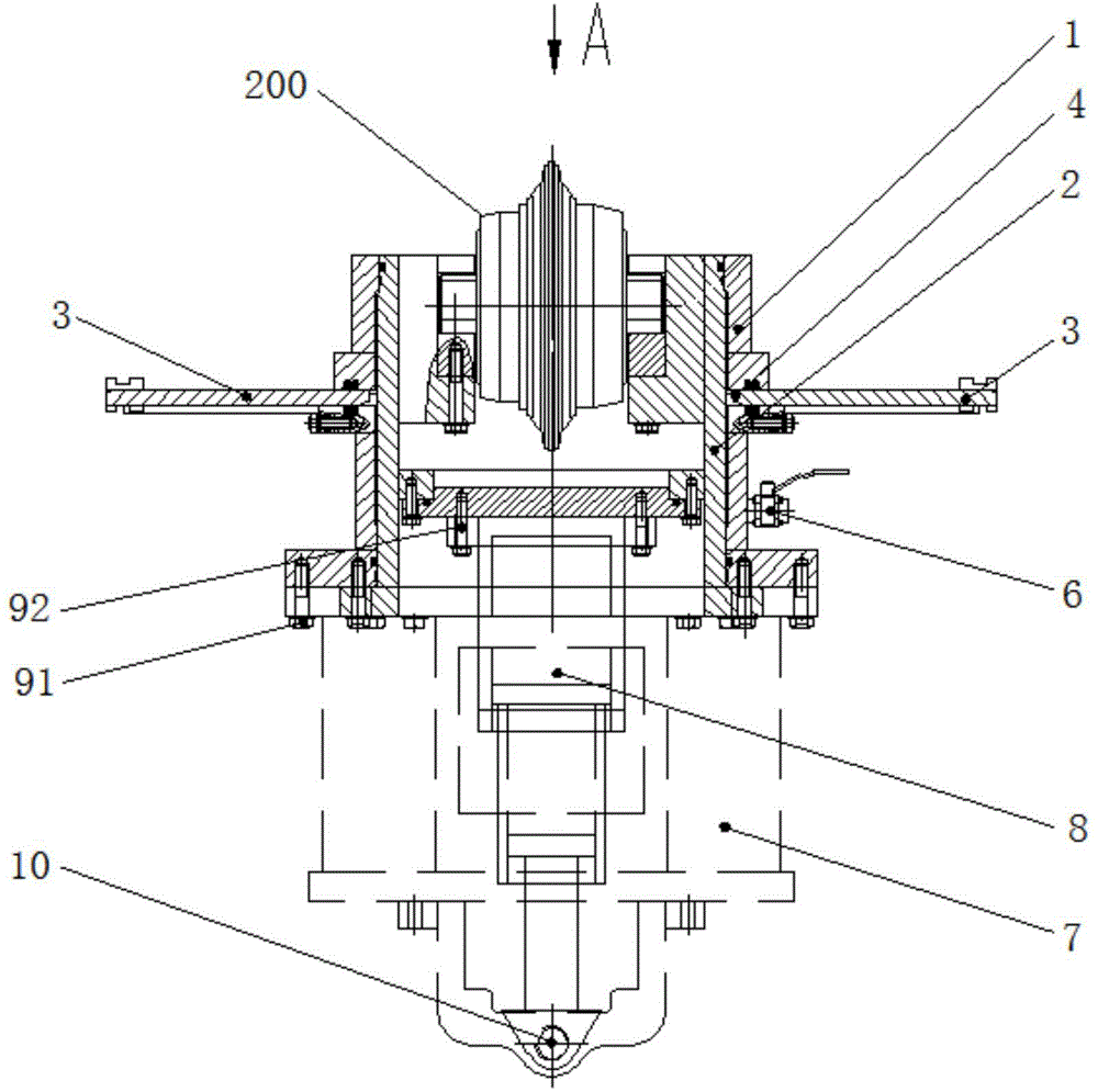 Replacement device for shield cutters