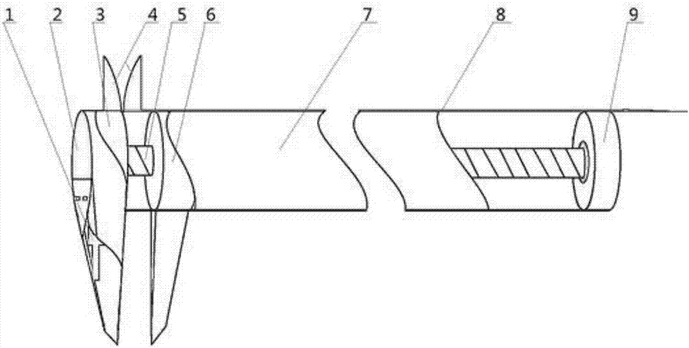 Digital display cylindrical caliper