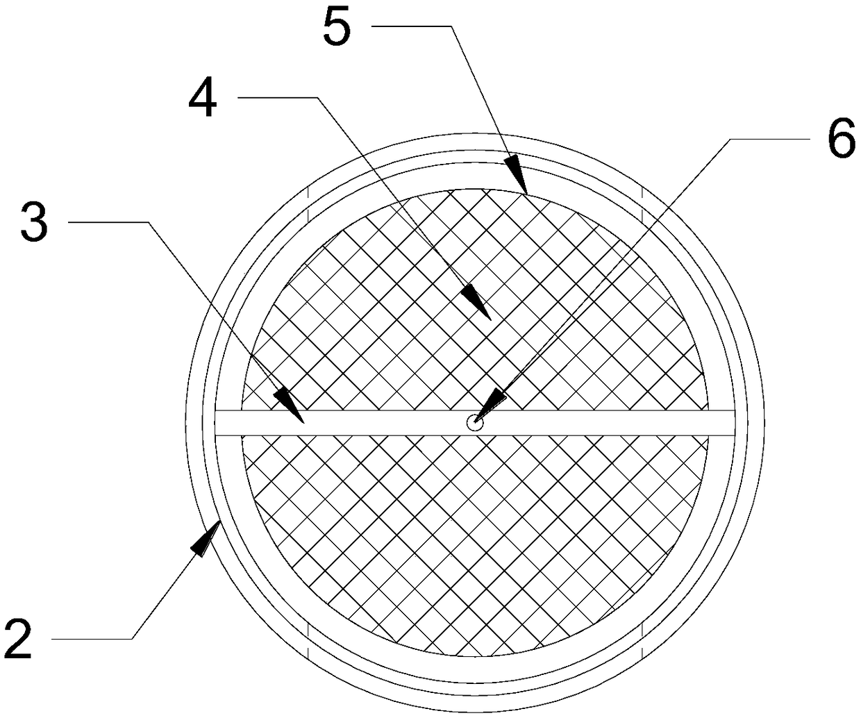 Water draining and residue intercepting device used for waterproofness