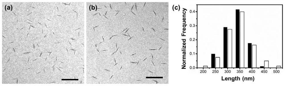 Length-controllable liquid crystal segmented copolymer micelle and preparation method thereof