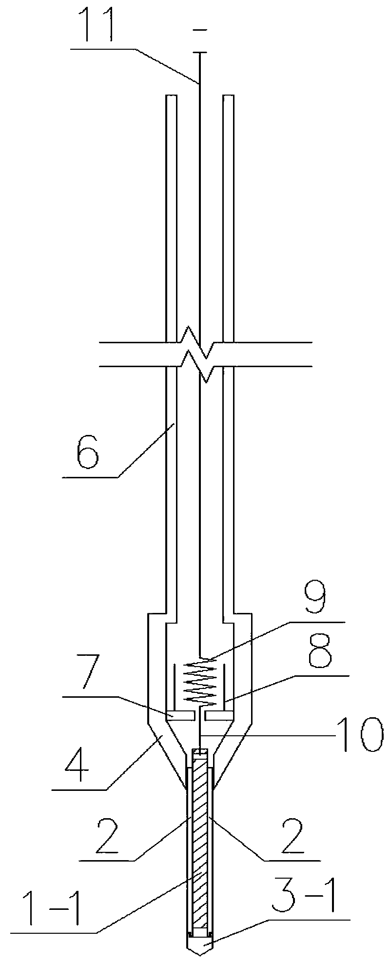 Soil pressure testing device and testing method