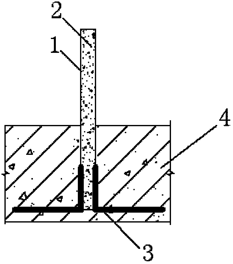 Planting bar grouting and anchoring construction process for antique stone balustrade