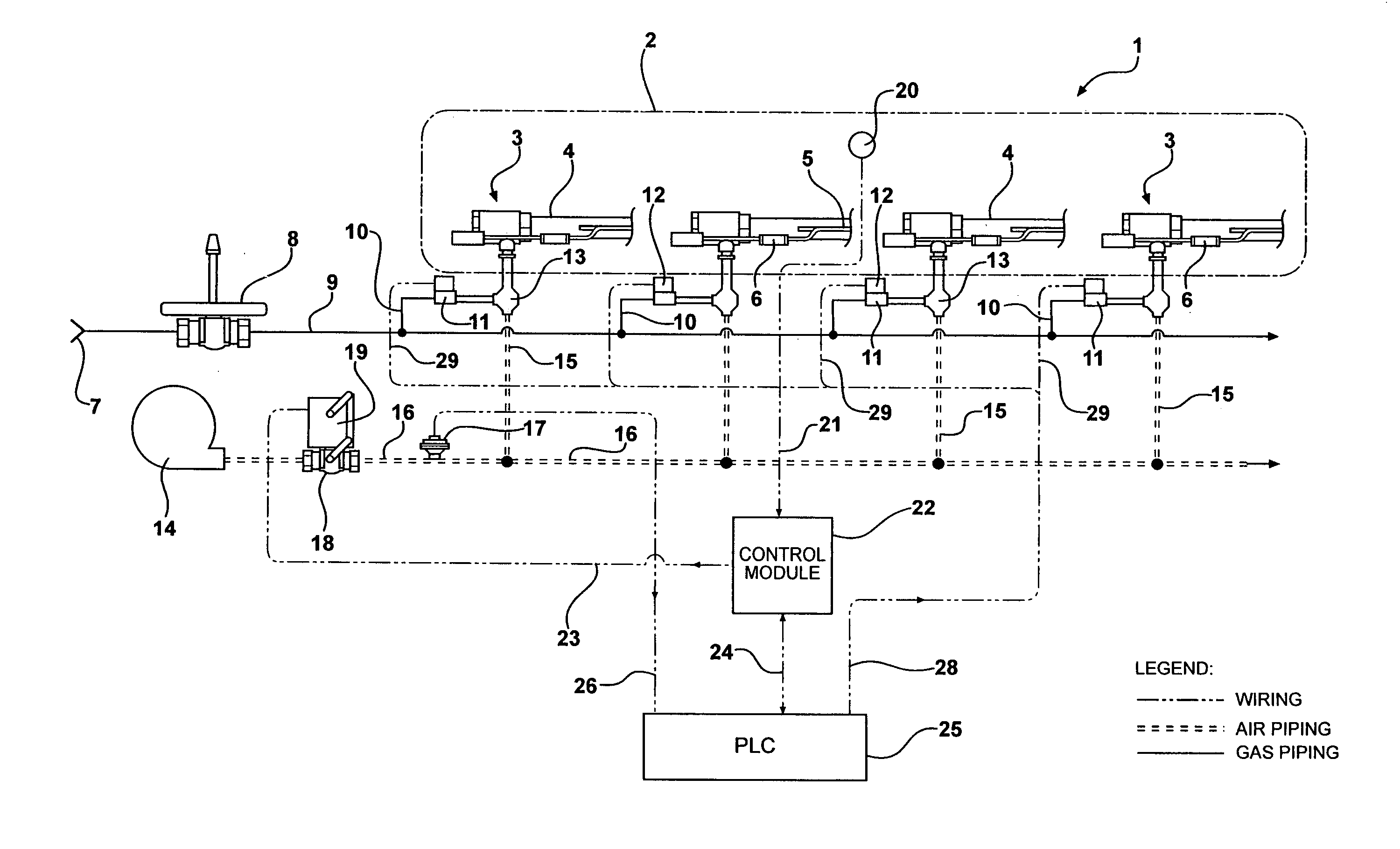 Methods and apparatus for controlling baking oven zone temperature