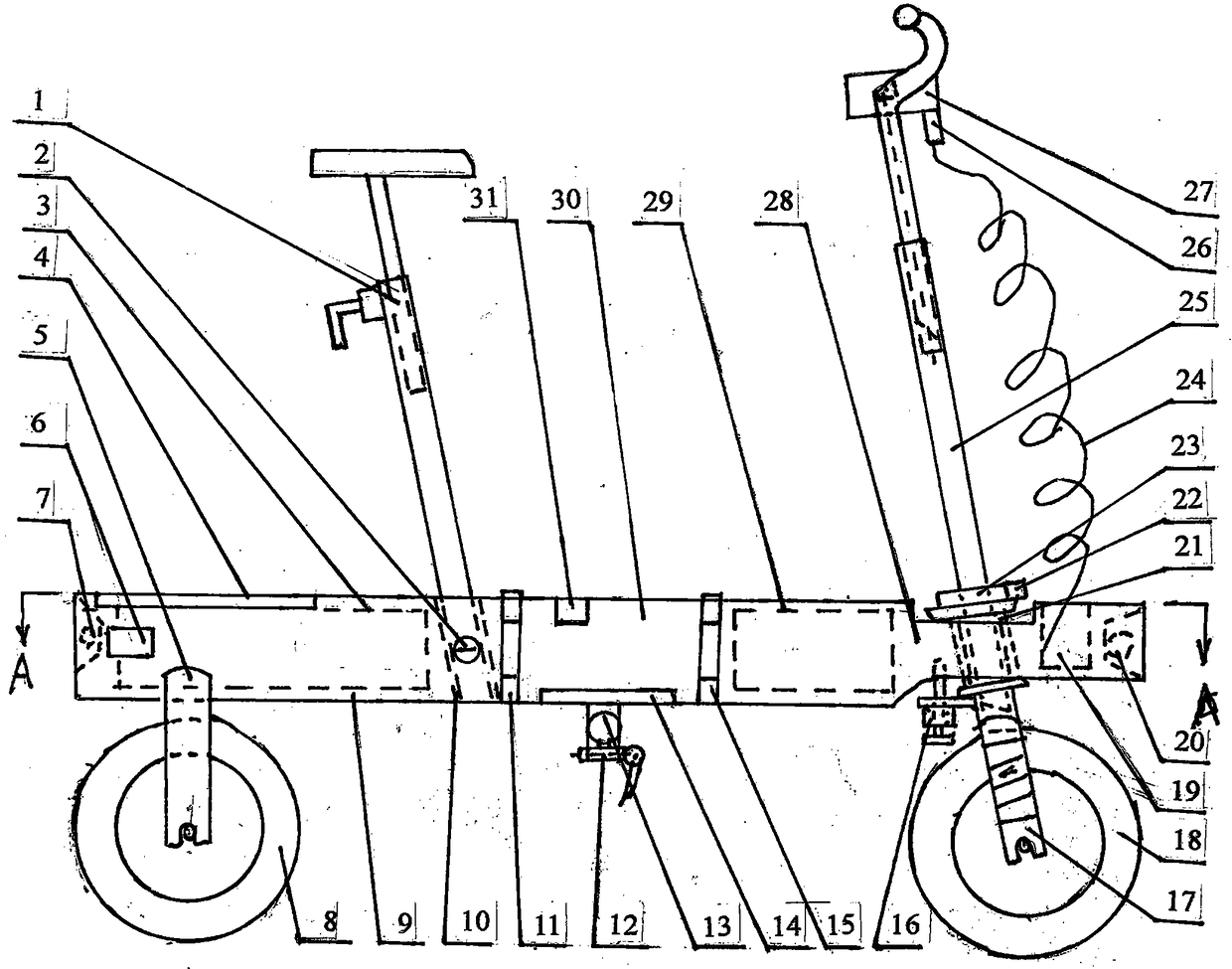 double folding electric scooter