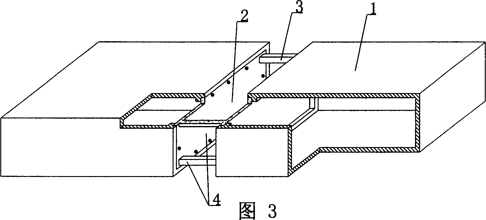 A hollow component for concrete