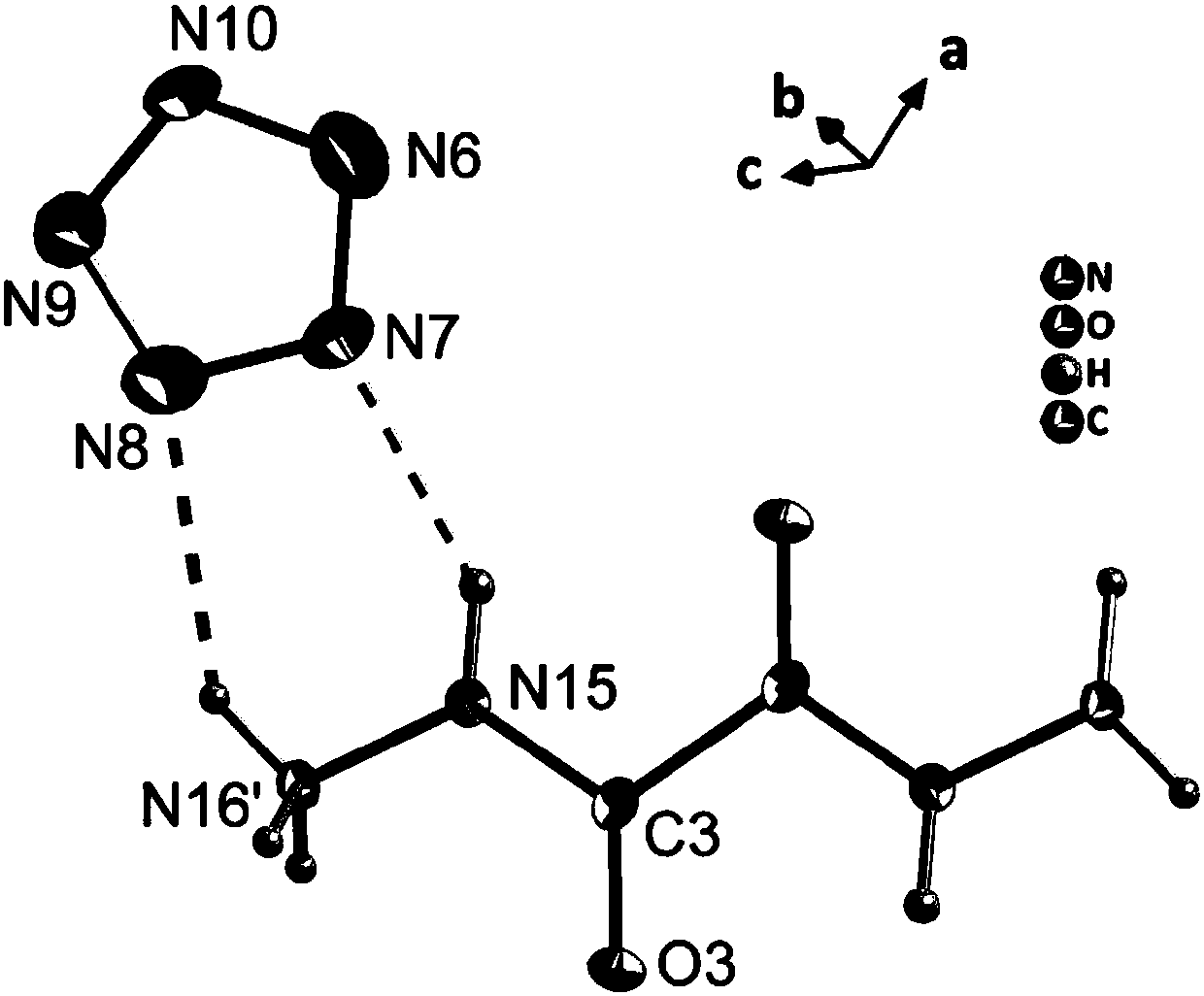 Anhydrous nonmetallic pentazole ion salt and preparation method thereof