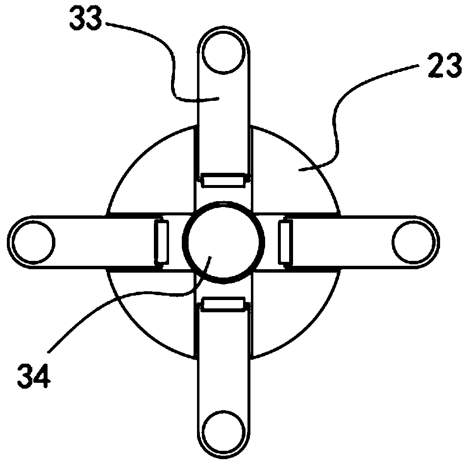 Cotton opening knocking device