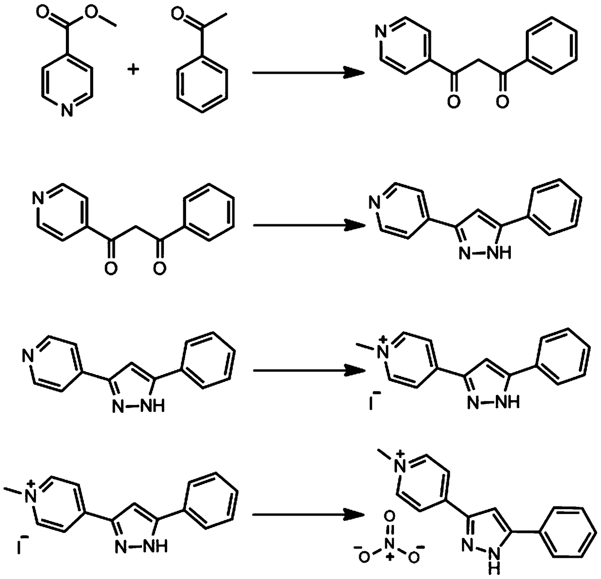 Light-emitting organic metal silver compound with binary emission as well as preparation and application thereof