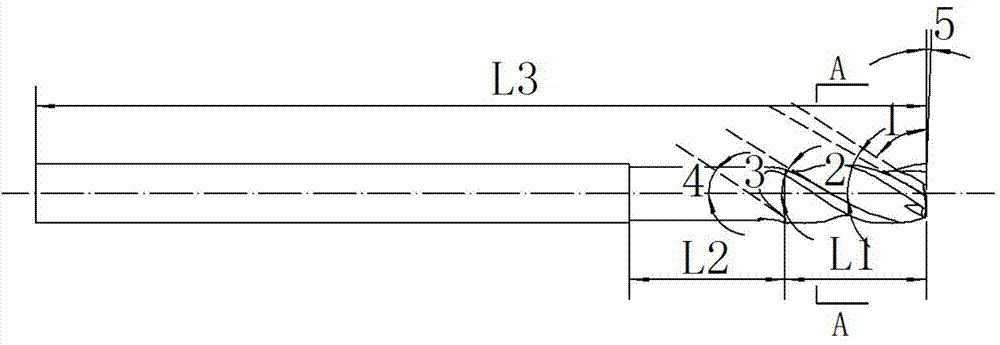 Special cutter for machining small-diameter pore helical milling of composite material