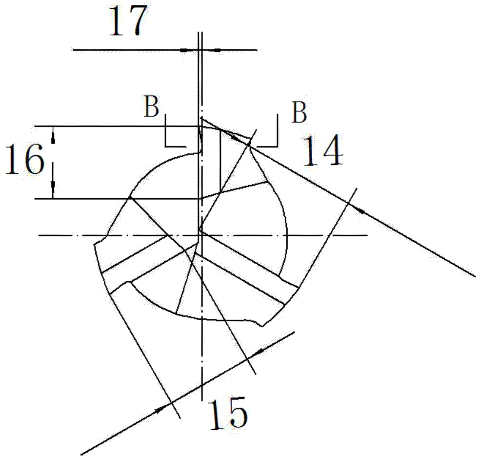 Special cutter for machining small-diameter pore helical milling of composite material