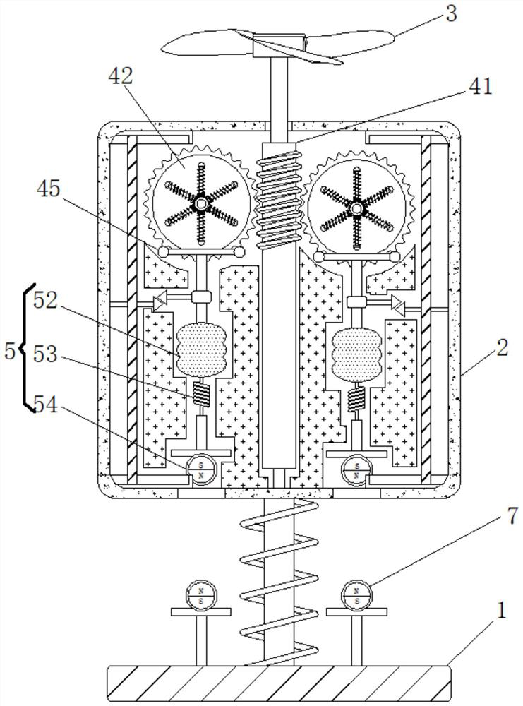 Advertising board capable of automatically ascending and descending based on wind power