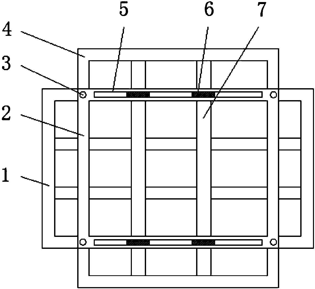 Cement placing rack for construction