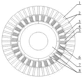 Outer rotor magnetic flux collecting magnetic gear