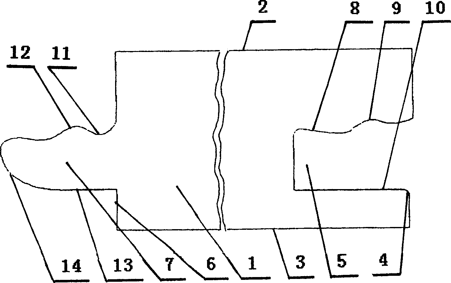 Reinforced composite floor board and method of increasing its work surface fastening force