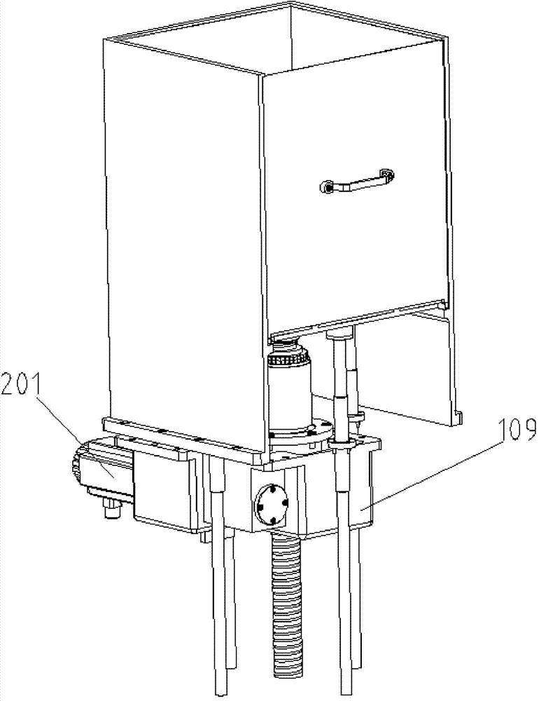 Metal powder electron beam melting lamination layer shaping workbench z-axis movement system