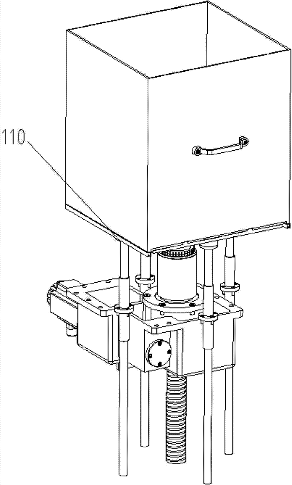 Metal powder electron beam melting lamination layer shaping workbench z-axis movement system