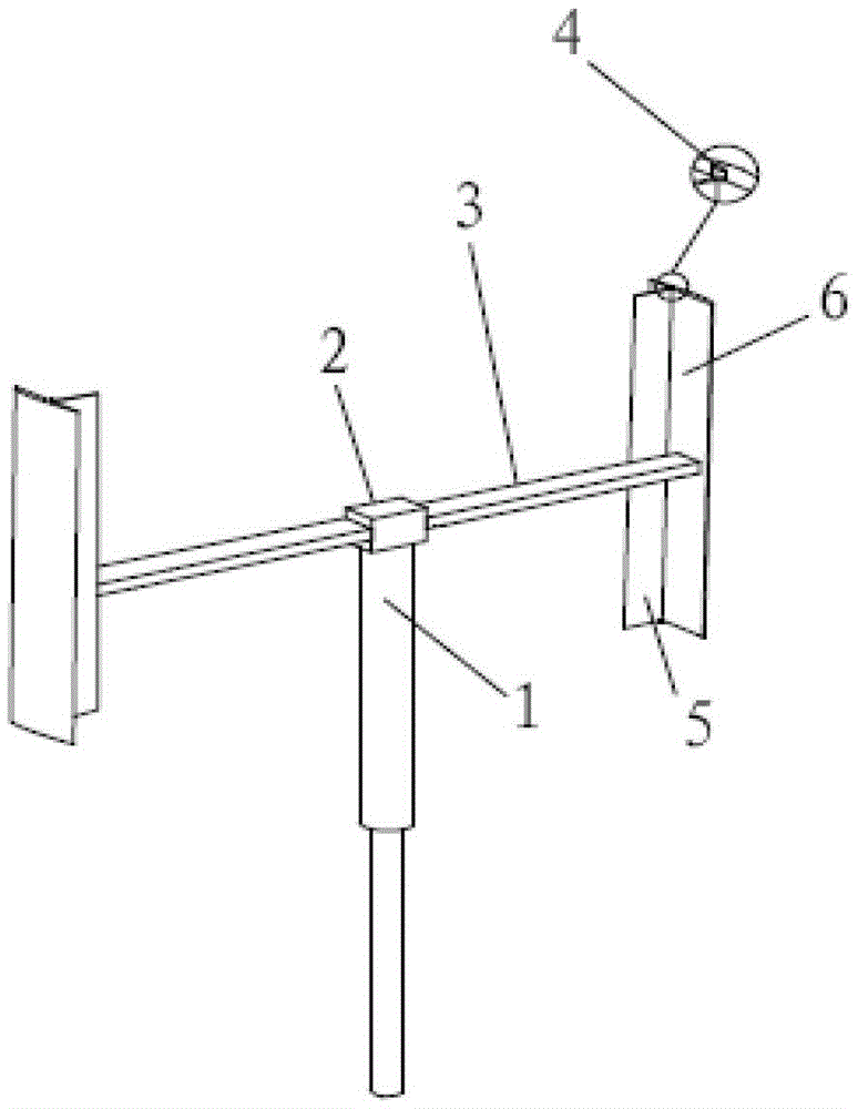 Blade swing wing design method and H-type vertical axis wind turbine with blade swing wings