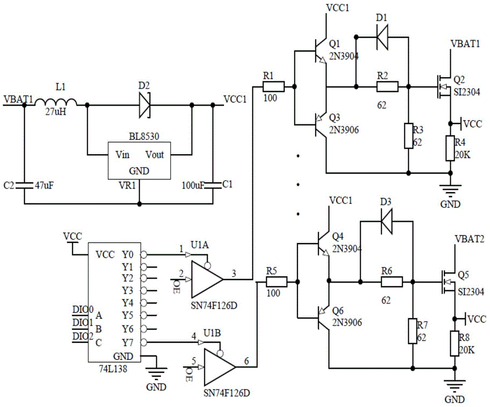 Wireless sensor node powered by multiple batteries and efficient scheduling method thereof