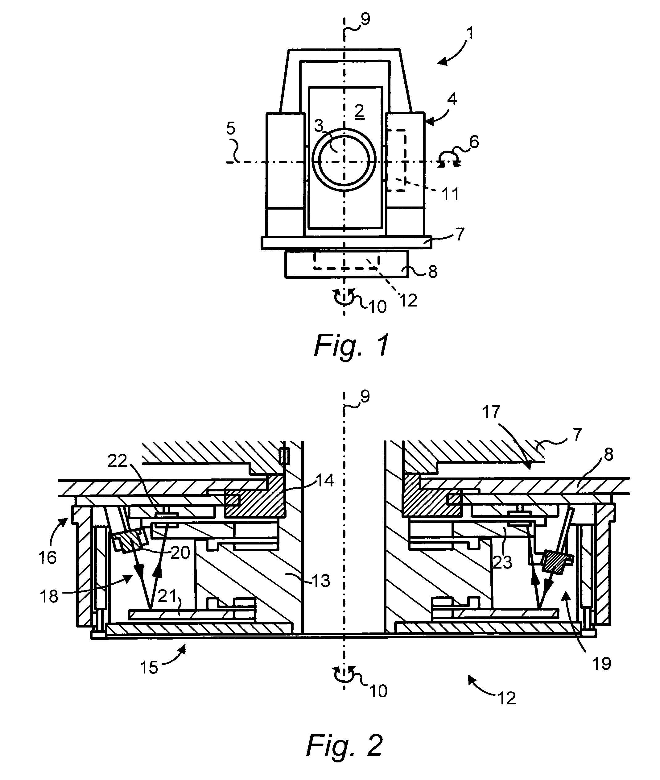 Position control arrangement, especially for a surveying instrument, and a surveying instrument