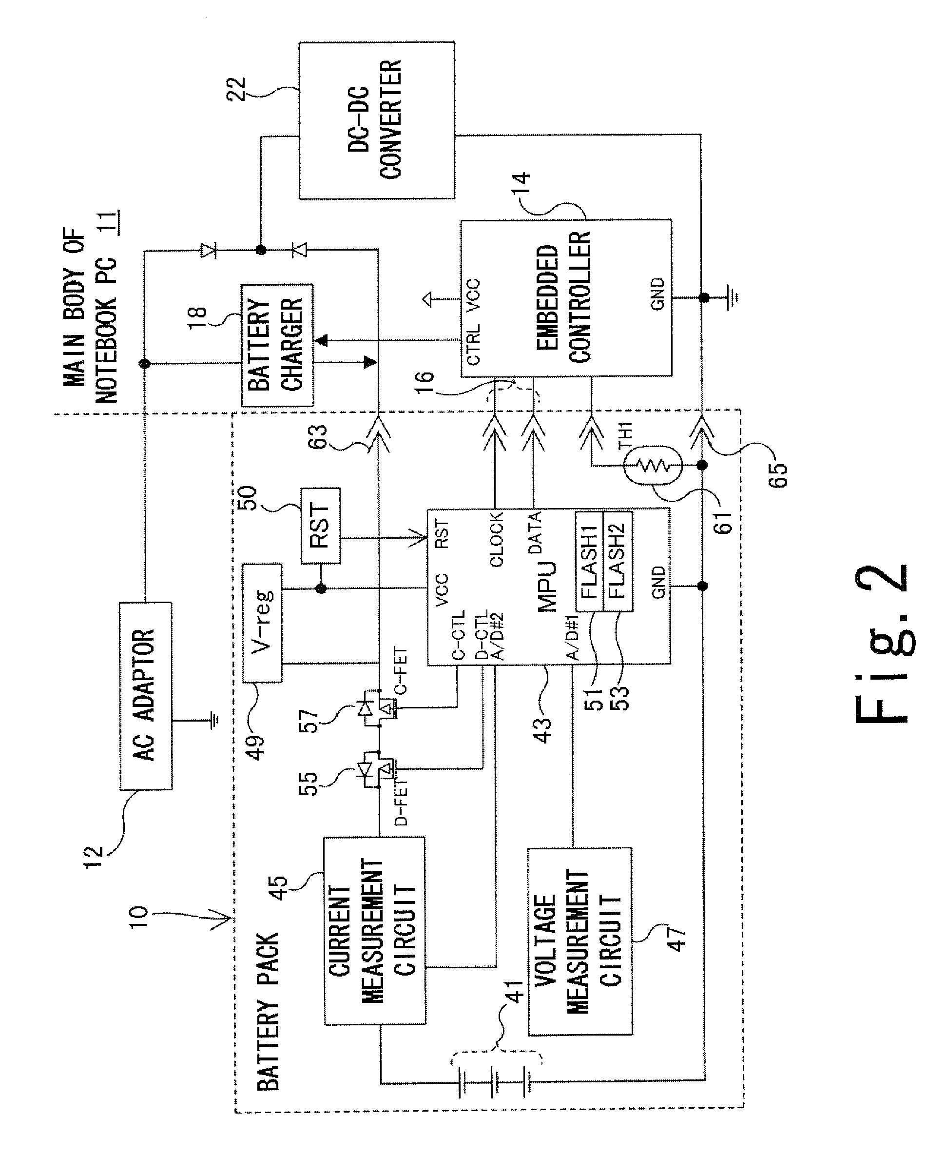 Battery pack and method for permanently disabling functions of a pirated battery pack