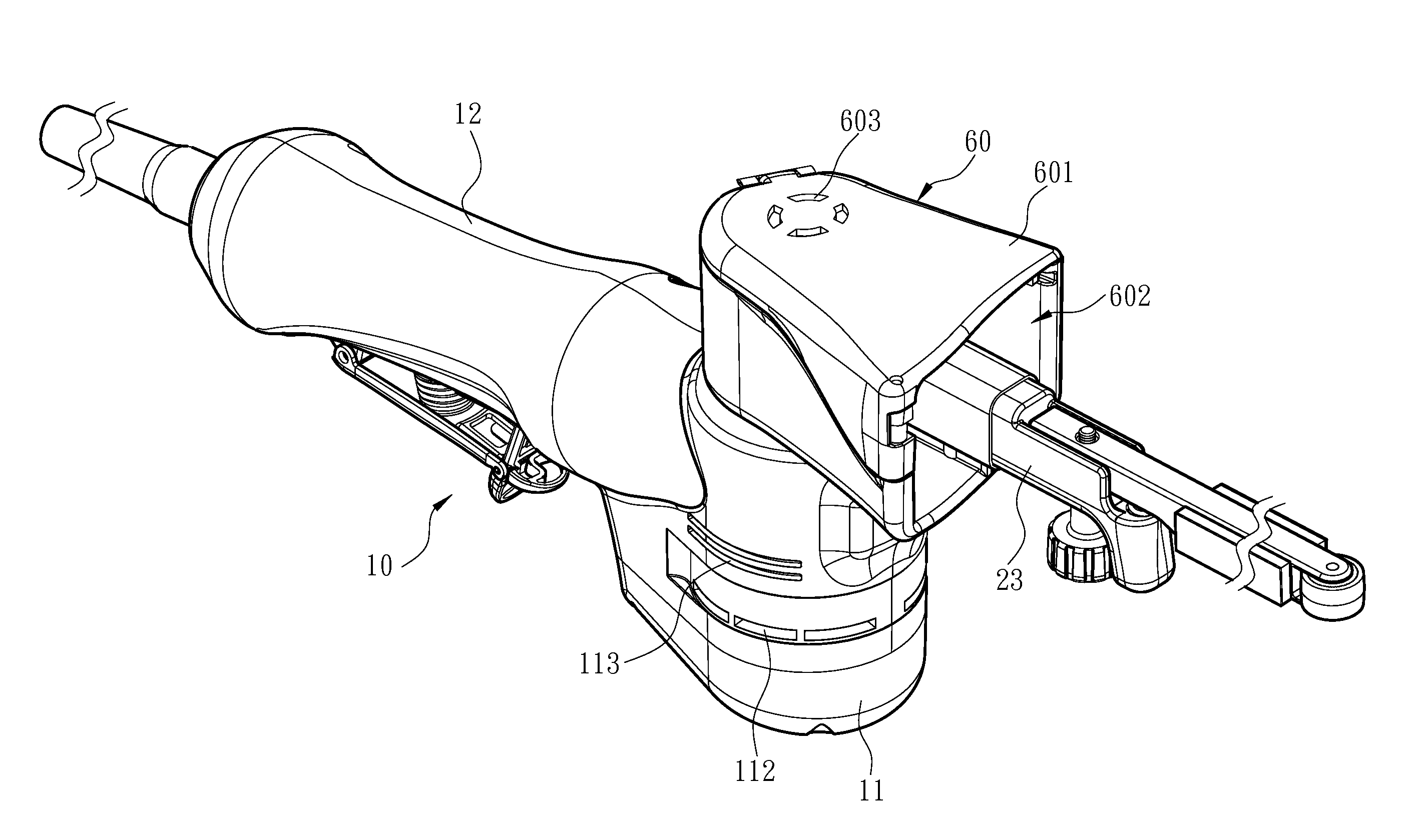 Electric handheld sanding tool providing improved cooling efficiency