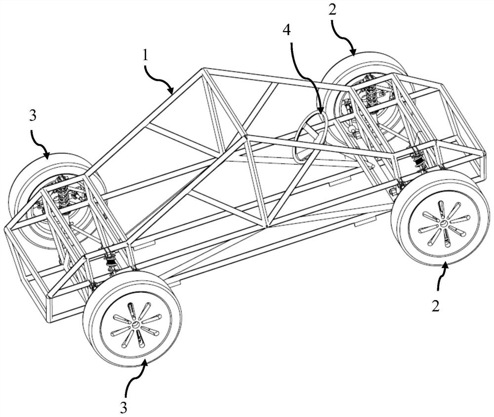 Calibration vehicle for calibrating test bench and calibration method of test bench