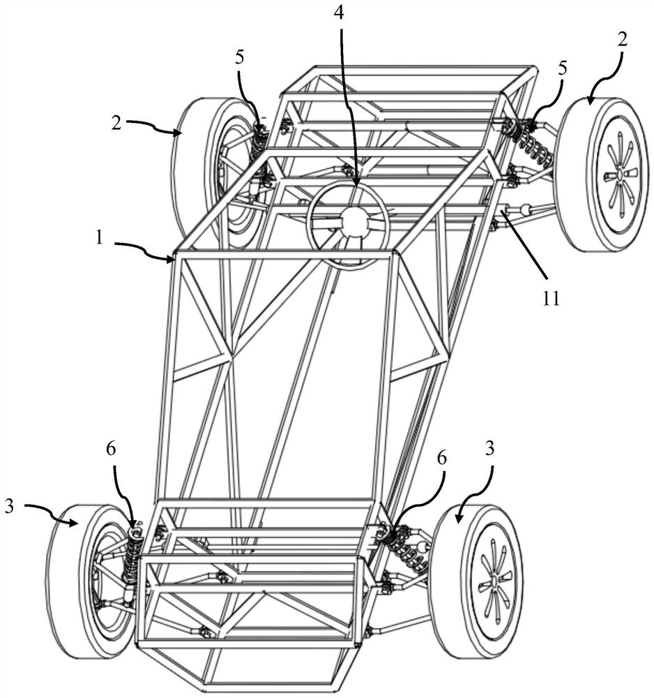 Calibration vehicle for calibrating test bench and calibration method of test bench