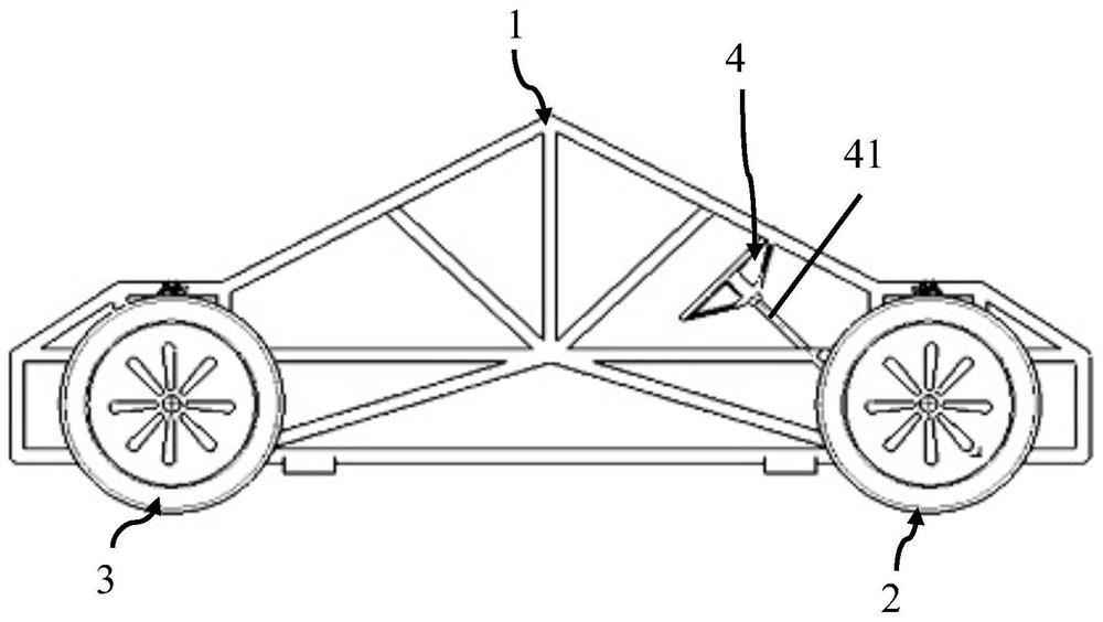 Calibration vehicle for calibrating test bench and calibration method of test bench