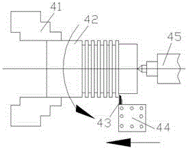 Method for machining outer circles of ceramics in squeezing manner by aid of edge cracking and horn effects