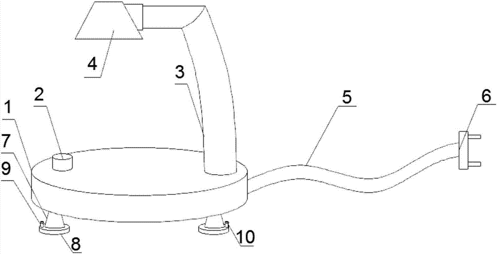 Anti-dumping table lamp for elementary school students