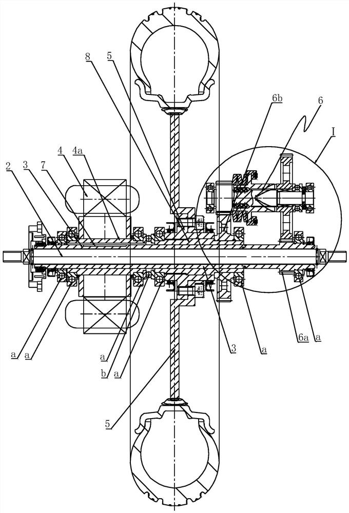 Central drive electric drive system for electric two-wheeled vehicles