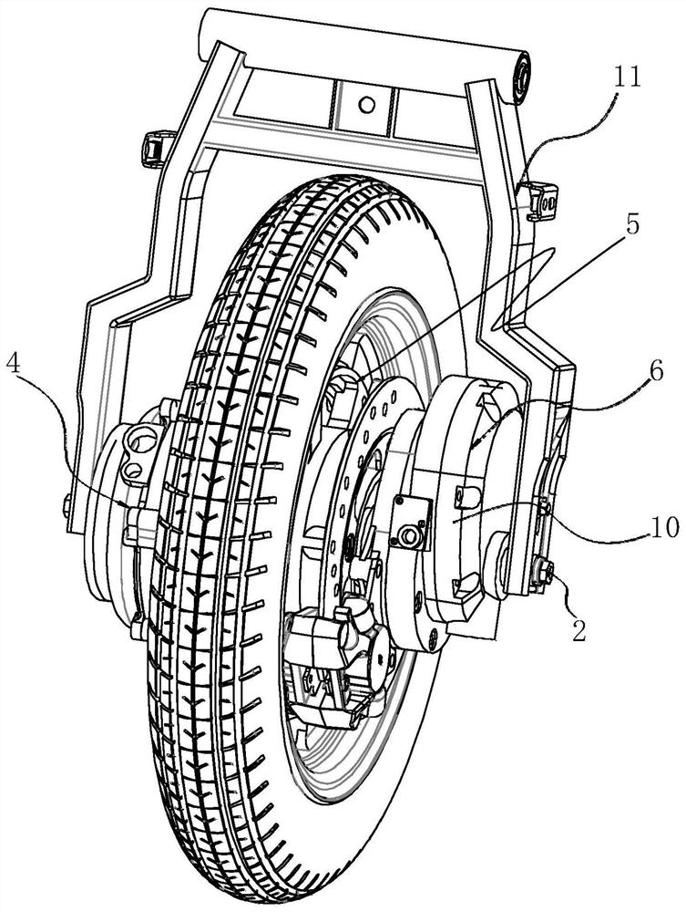 Central drive electric drive system for electric two-wheeled vehicles