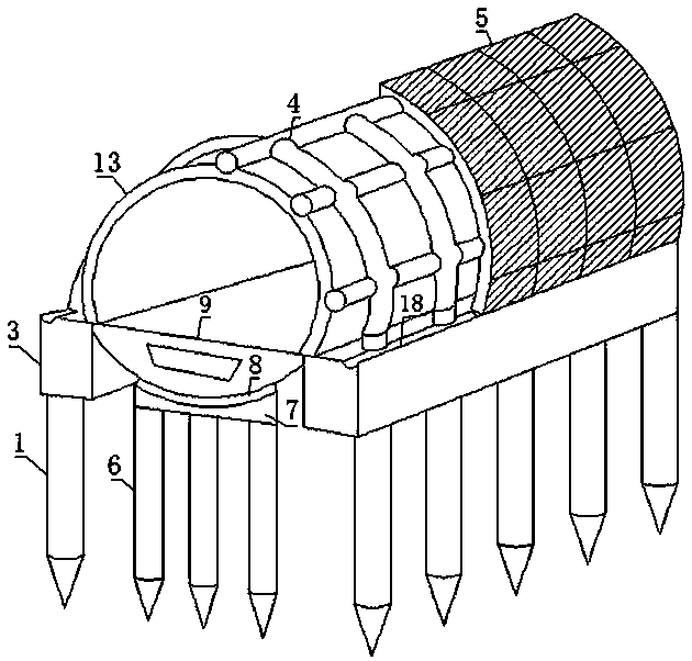 A kind of underground structure and construction method of tunnel cover bridge passing through bad geological conditions