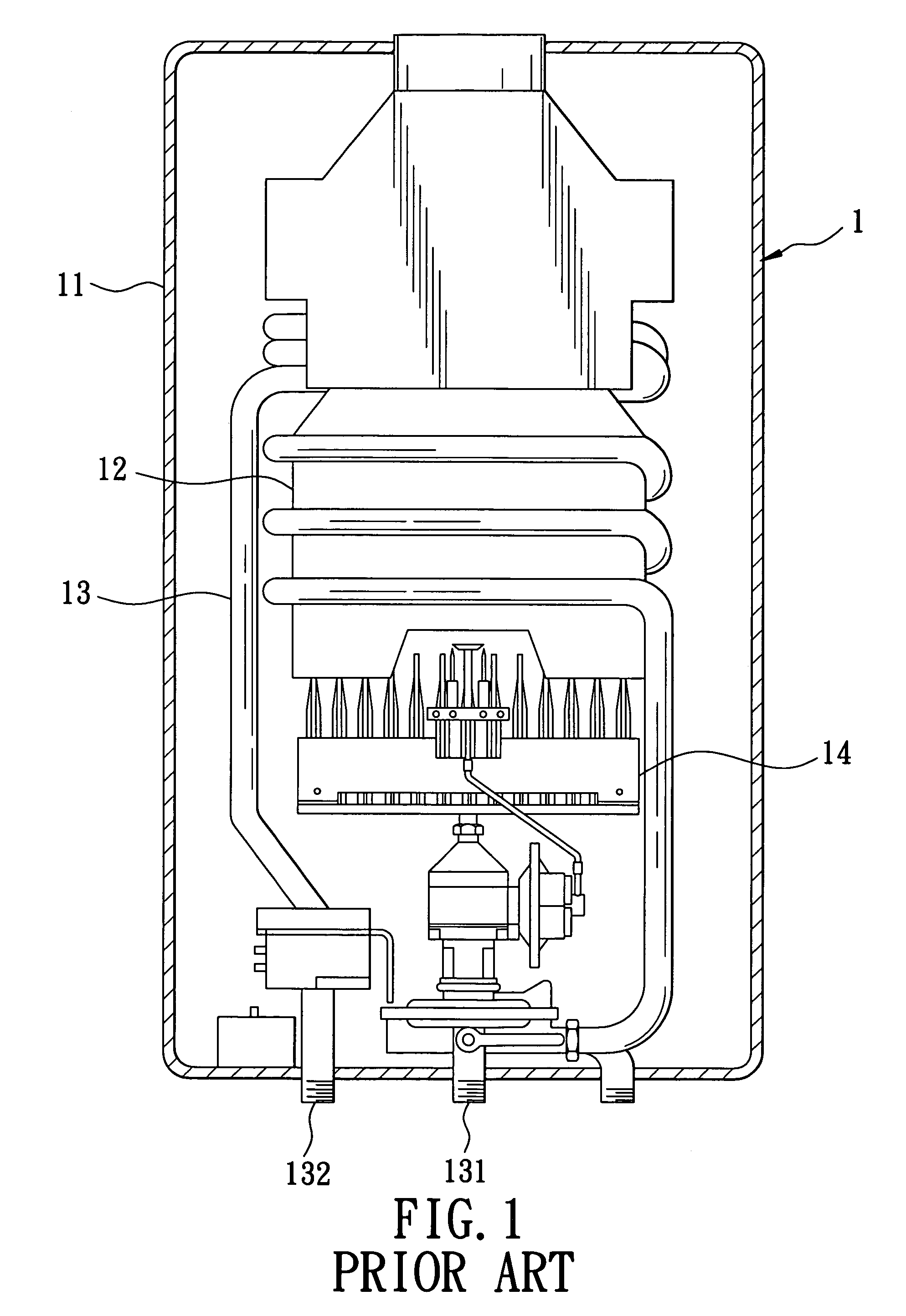 Heat conducting assembly for a water heater, and method for making the heat conducting assembly