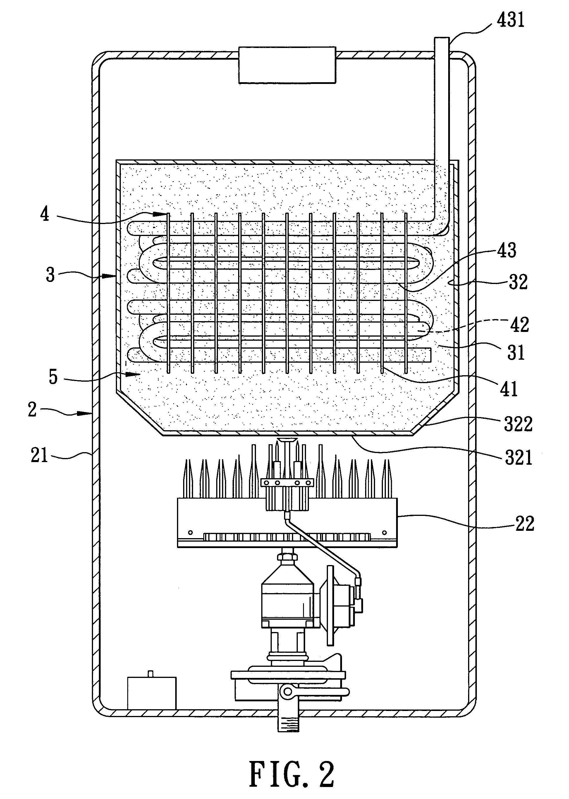 Heat conducting assembly for a water heater, and method for making the heat conducting assembly