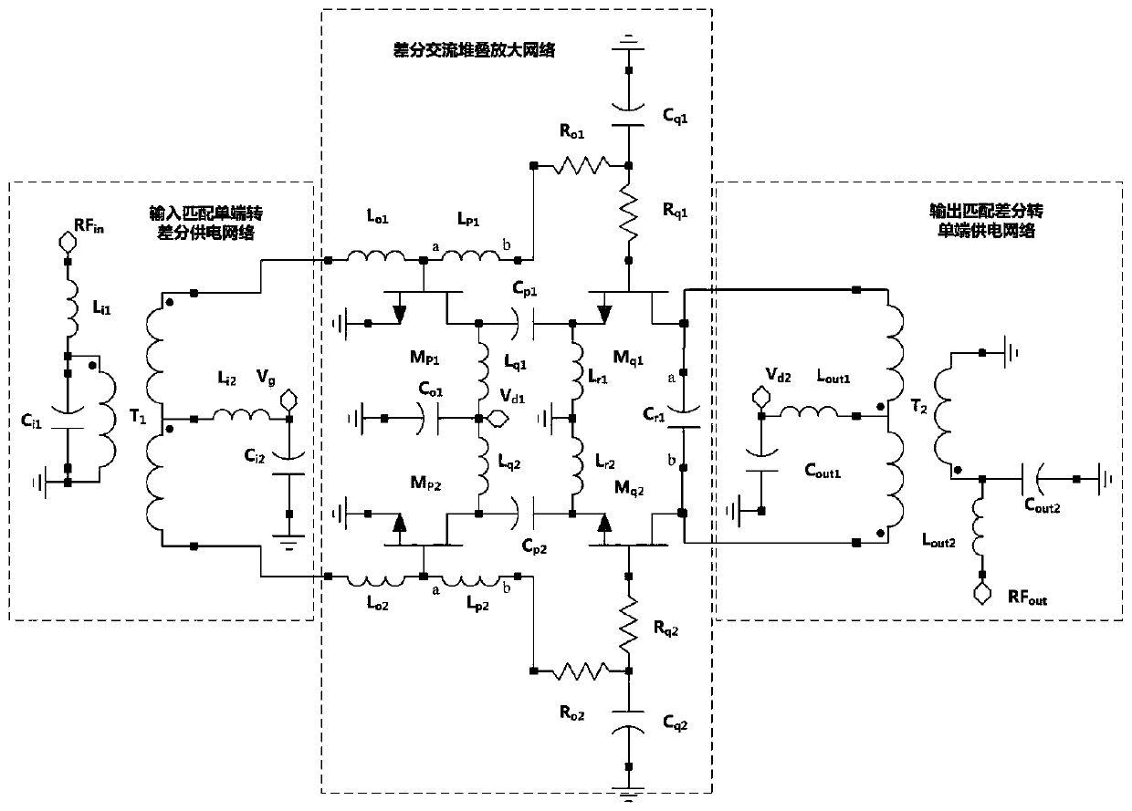 AC stacked power amplifier