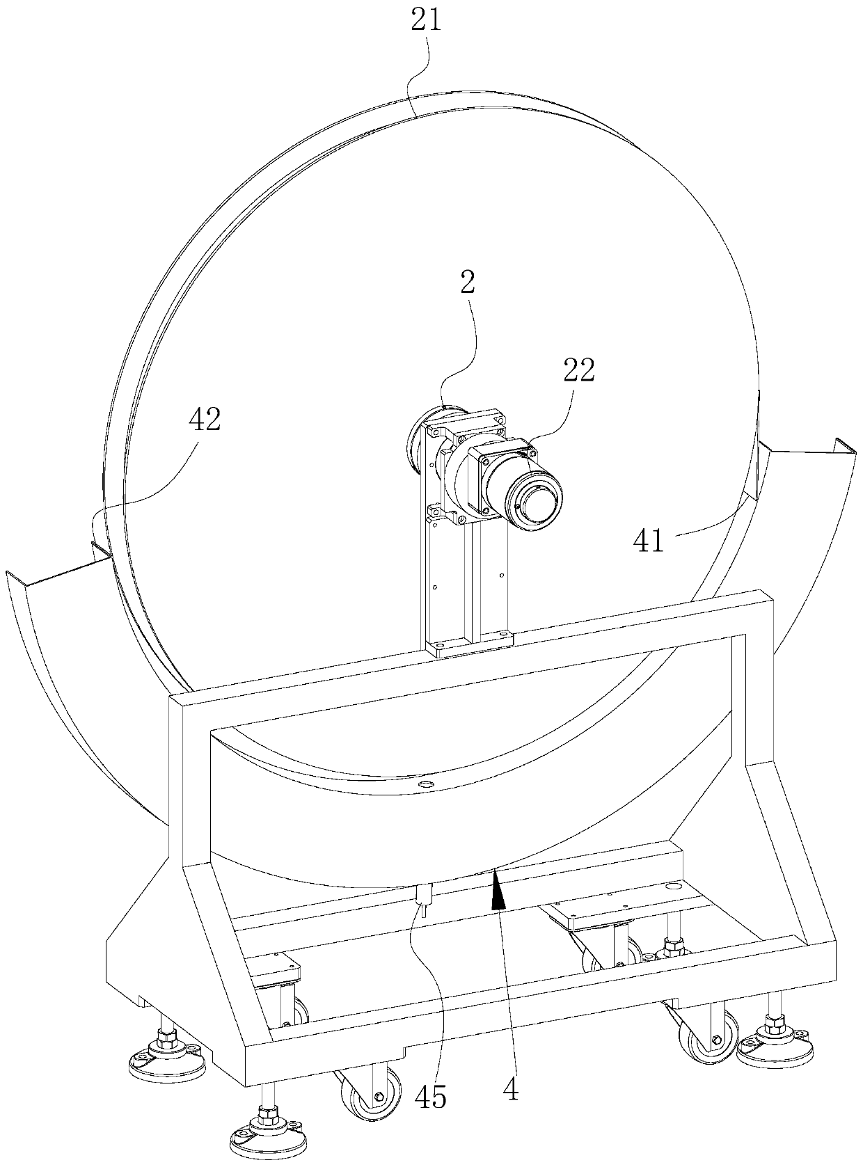 Automatic roll material machining device, laser marking system and roll material machining method