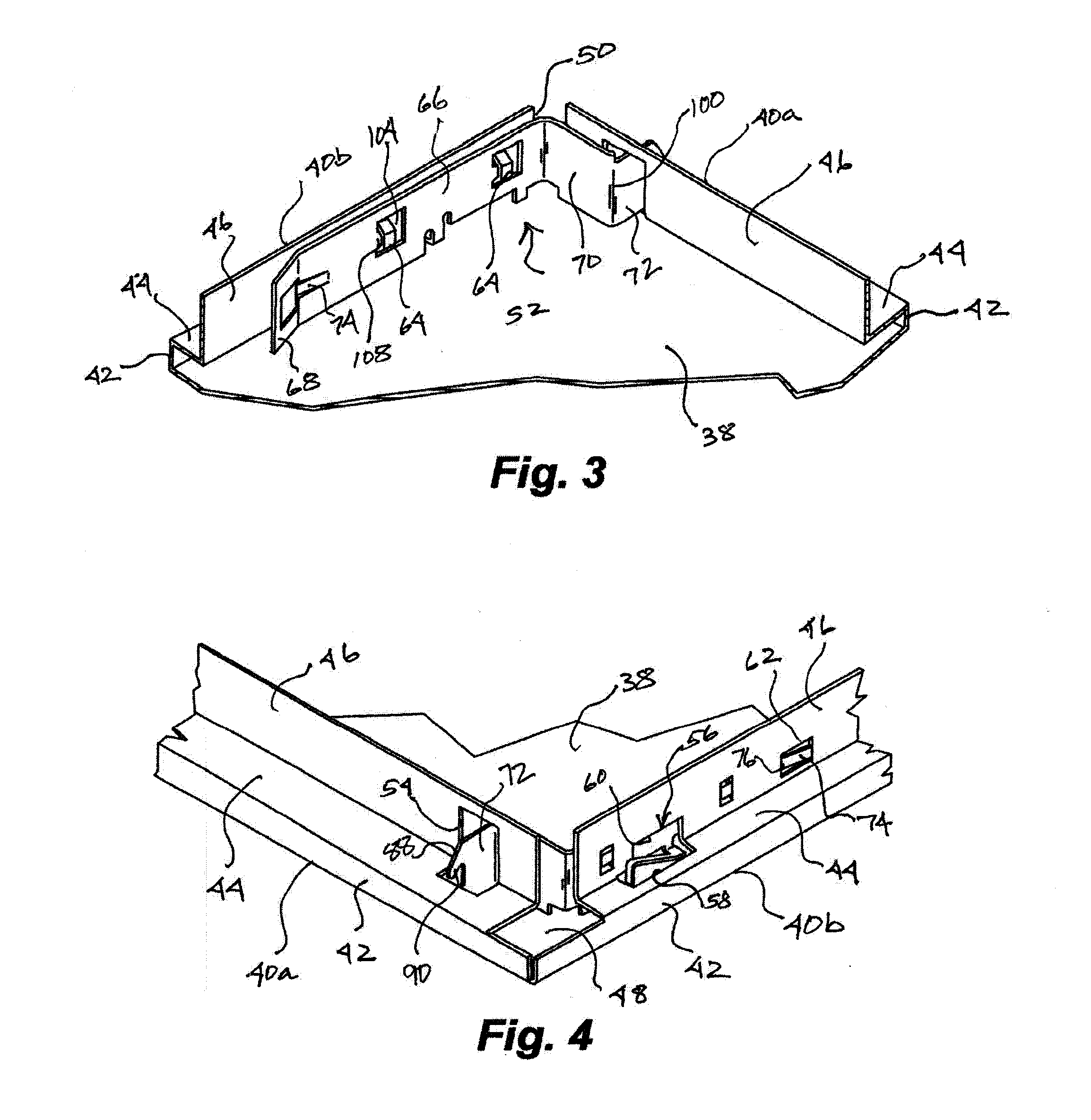 Self-centering ceiling panel