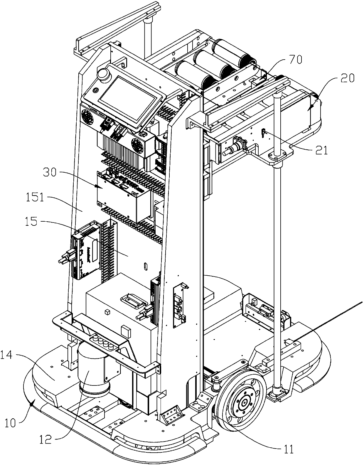 Workbin handling AGV, handling method and automatic docking system for SMT production line