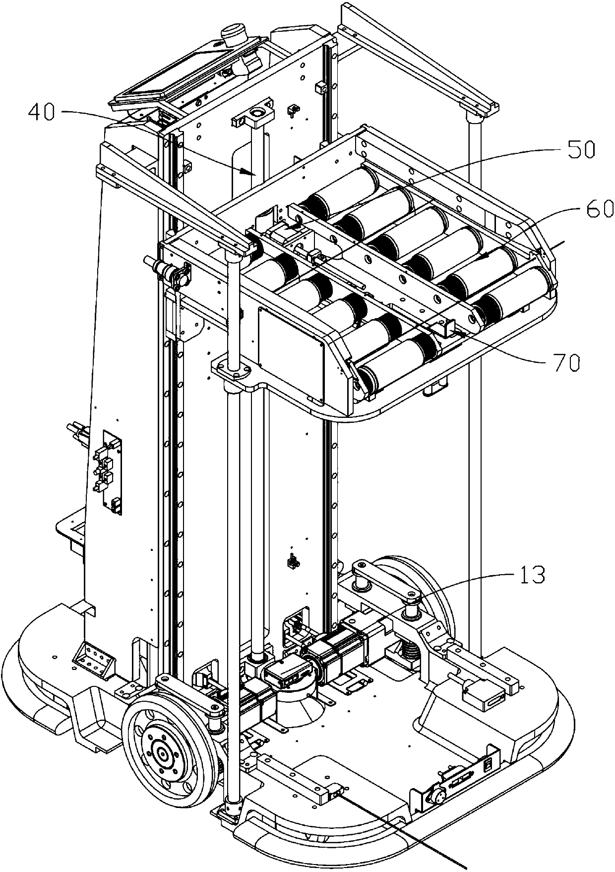 Workbin handling AGV, handling method and automatic docking system for SMT production line