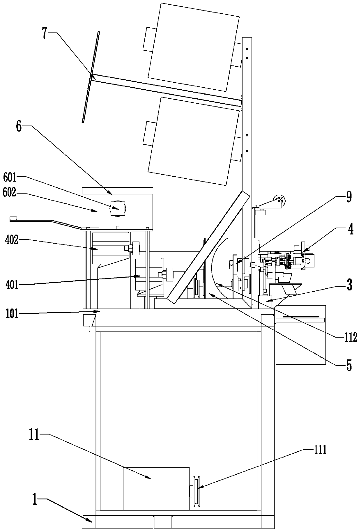 Full-automatic shuttle-core-free rotating shuttle bottom line winding machine