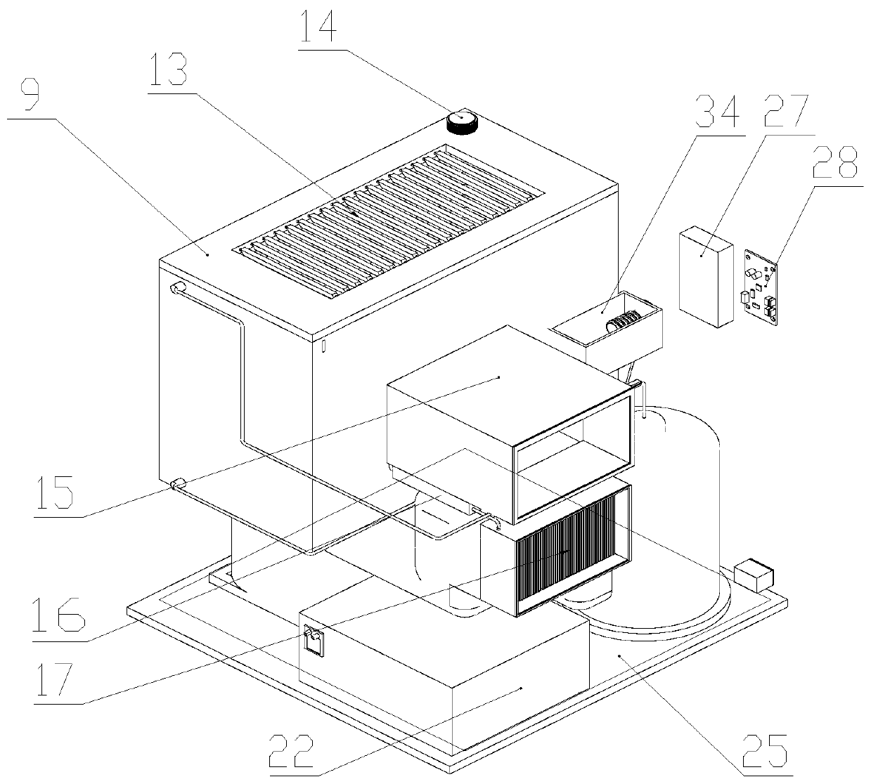 Portable outdoor air conditioner and refrigerator integrated machine