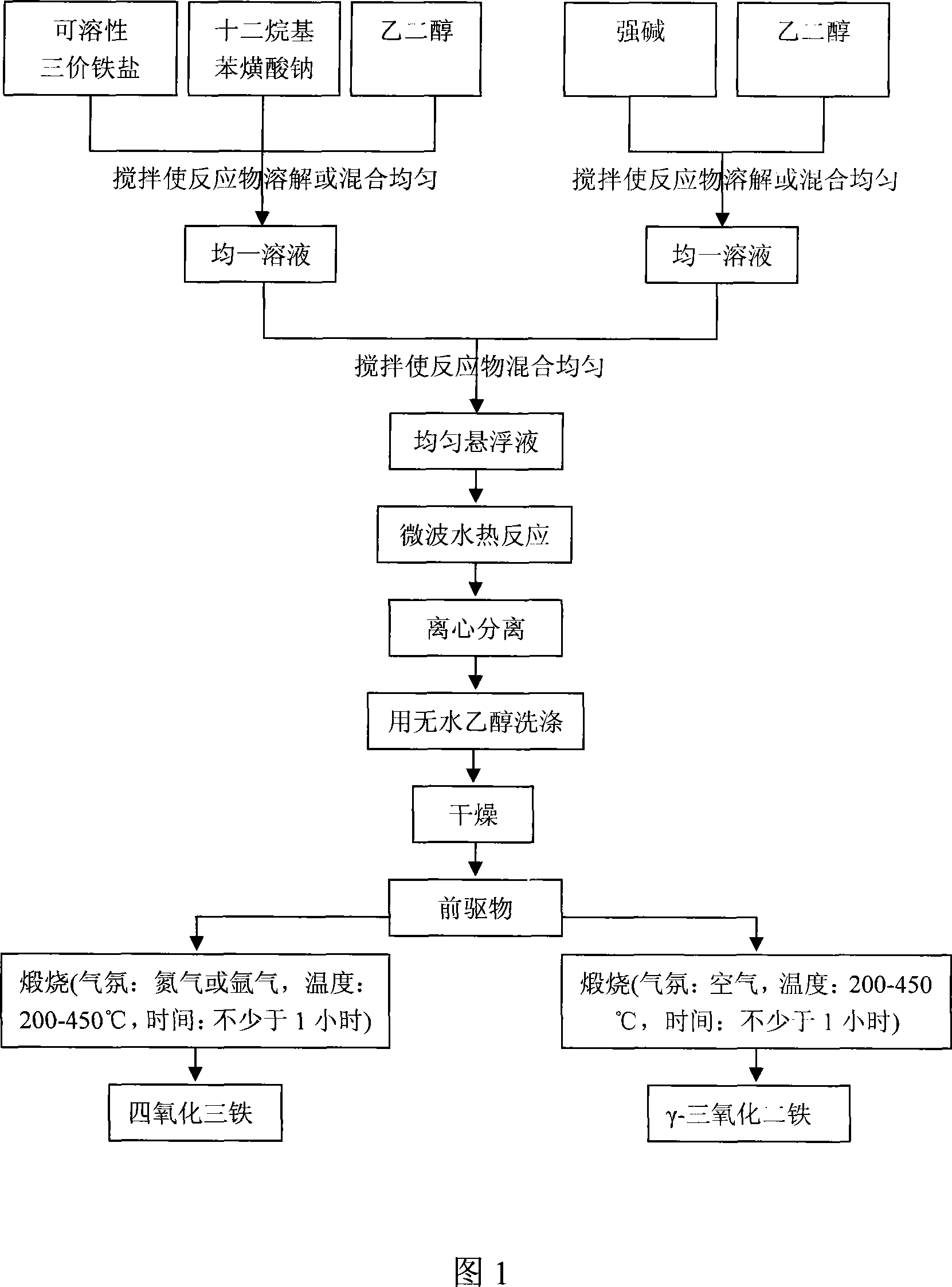 Ferrum oxidate nano magnetic material and method for preparing the same