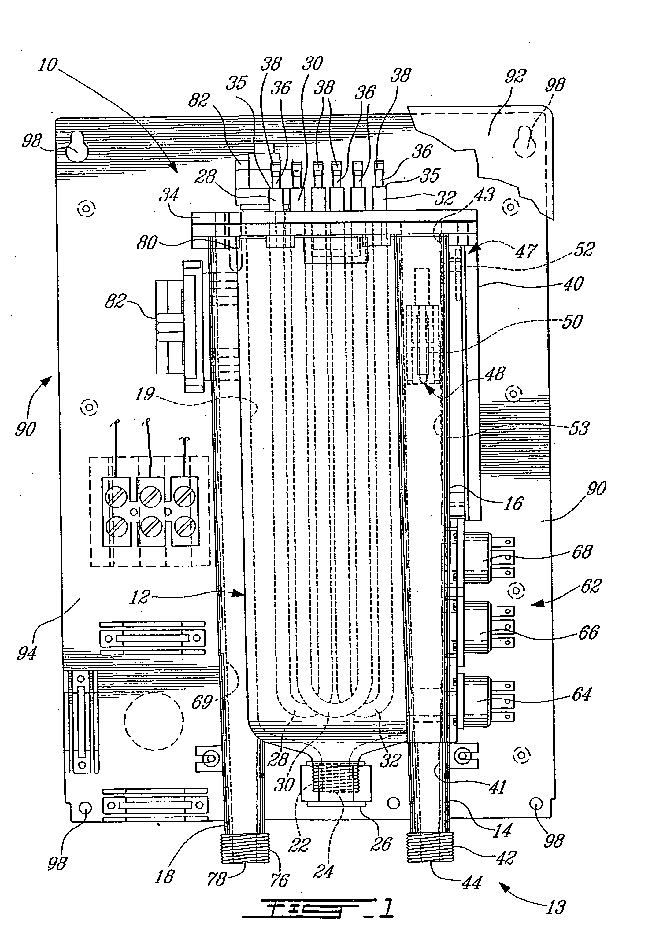 Instantaneous compact fluid heater